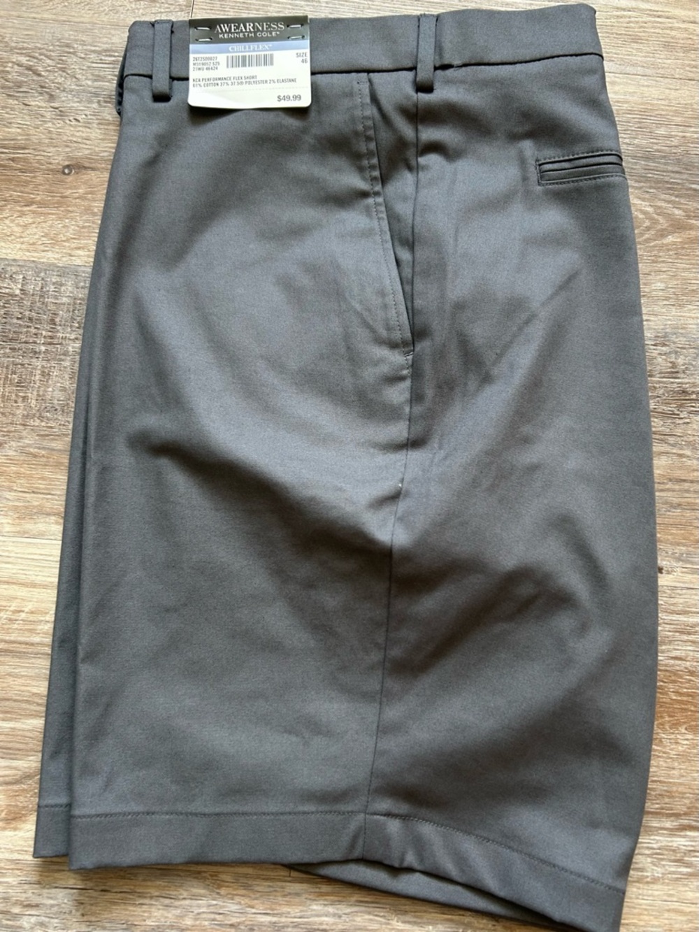 Kenneth Cole Men's Dress Shorts - Dark Gray